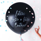 Little Sister or Little Brother Gender Reveal Balloon - 90cm - The Party Room